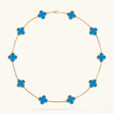 CLOVER | 10 Motive Blue Necklace