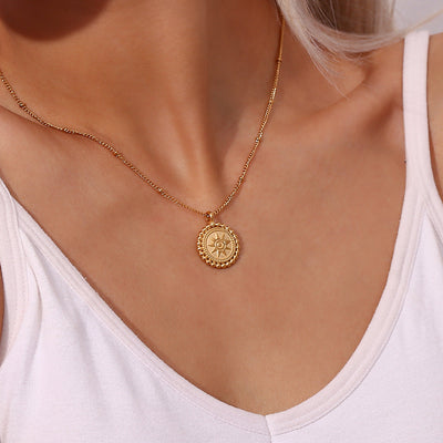Starlight Gold Pendant Necklace